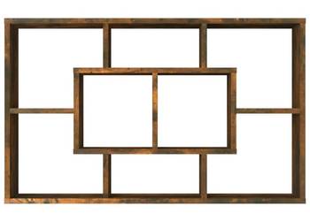 vidaXL Półka ścienna, przydymiony dąb, 85x16x52,5 cm(SKU:820460)