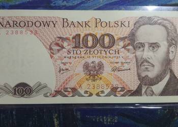 RZADKOŚĆ !!! 100 złotych 1975 s. A UNC !!!