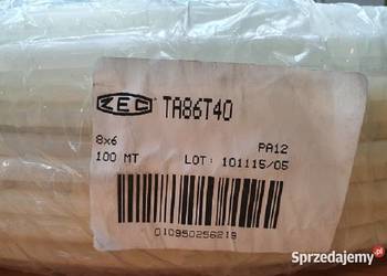 Przewód poliamidowy PA 8 mm, wężyk pneumatyczny, hamulcowy