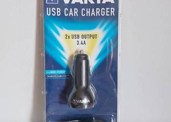 nowa ładowarka samochodowa Varta, 2xUSB, 3.4A