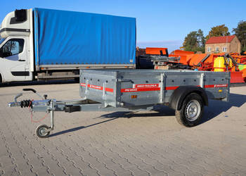 Przyczepa TEMARED PRO BRAKE 2612 wzmacniane burty hamowana 1000 kg DMC