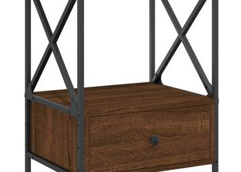 vidaXL Stolik nocny, brązowy dąb(SKU:826091)