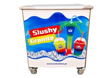 Wózek ze stali nierdzewnej Slushy Granita Sorbety Shake – stolik 72x60x85cm