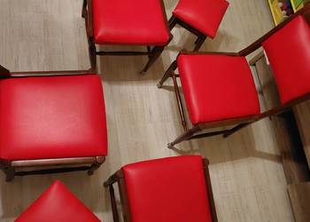 Restored Chairs and Poufs from the times of the Polish Peopl