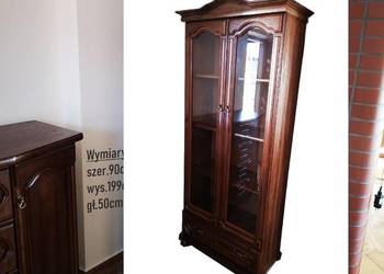 Stylowa Biblioteczka 90` OPEN Dąb Orzech Bekas Producent