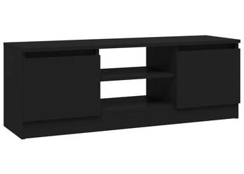 Szafka pod TV z drzwiczkami czarna 102x30x36 cm WM-823351