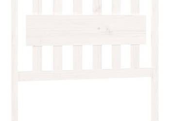 Wezgłowie łóżka białe 955x4x100 cm lite drewno sosnowe WM-818551