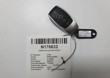 KARTA KLUCZYK PILOT MERCEDES C W205 4MATIC A2059053416