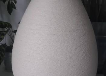 Jajko Egg Jajo styropianowe 40 cm sznurek bawełniany kremowy handmade