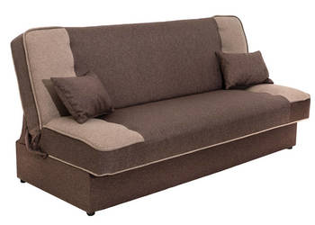 Wersalka Tapicerowana Brązowa bez Boków FINKA