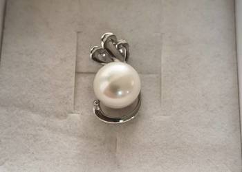 Nowa zawieszka perła słodkowodna. wys.20mm. srebro pr.925