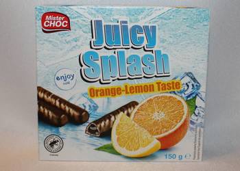 Mister Choc Juicy Splash czekoladowe paluszki cytrusowe orzeźwienie 150g