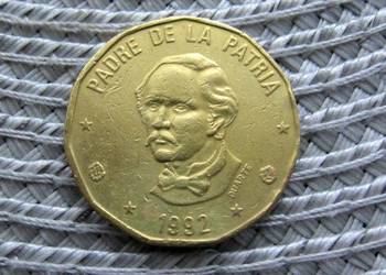 Dominikana 1 Peso 1992r