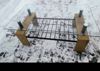 Stół z szklanym blatem 17.5 wysokość