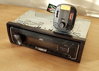 Radio samochodowe JVC KD-X151 USB, 1 DIN + transmiter FM Bluetooth