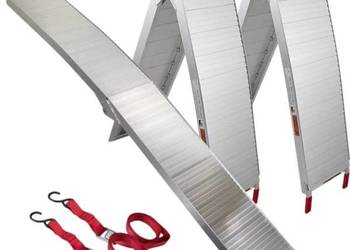 Rampy podjazdowe aluminiowe 205 cm 680 kg składane antypoślizgowe