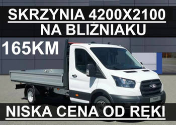 Ford Transit Skrzynia na bliźniaku 4200x2100 165KM Niska Cena od ręki ! 18…