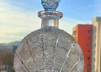 Piękna, karafka, kryształowa Bohemia.