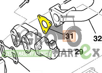02/801964, 02-801964 USZCZELKA EGR ISUZU JCB