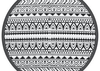 Dywan na zewnątrz czarny Ø160 cm PP WM-368515