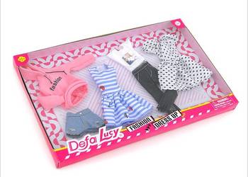 UBRANKA DLA LALKI BARBIE MIX WZORÓW