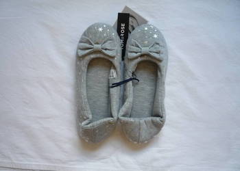 Nowe Tom&Rose 39 Szare Kapcie damskie Podeszwa antypoślizgowa