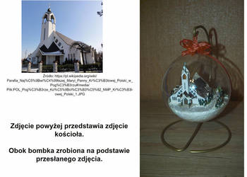 bombka ręcznie robiona - spersonalizowana na podstawie zdjęcia bombka ręcznie robiona - spersonalizowana na podstawie zdjęcia