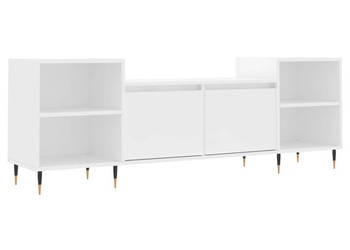 Szafka pod TV biała 80x36x50 cm materiał drewnopochodny WM-831332