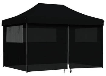 Namiot imprezowy typu pop-up z 4 ściankami czarny WM-4005030