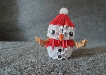 Bałwanek Origami Modułowe 3D