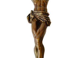 Duża figura JEZUS CHRYSTUS rzeźba z brązu pasyjka Duża figura JEZUS CHRYSTUS rzeźba z brązu pasyjka