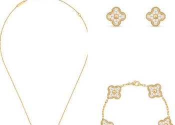 Kolczyki naszyjnik bransoletka  na van Cleef & arpels 1 : 1 premium