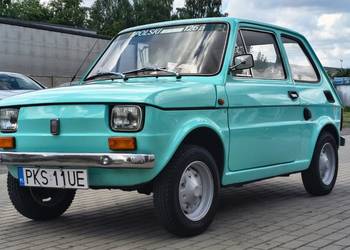 Polski Fiat 126p 1976 | Wąskowlot 594 cm³ | Po Pełnej Renowacji | Miętowy