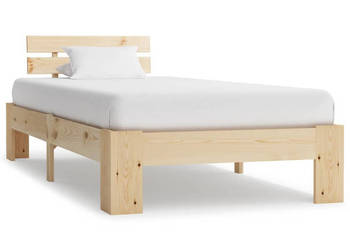 Rama łóżka lite drewno sosnowe 100 x 200 cm WM-283161
