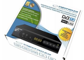 Dekoder DVB-T2 HEVC Nowy gwarancja z wysyłką w cenie