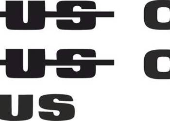 Naklejki Ursus C-362 czarna napis bez tła