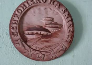obrazek ceramiczny schronisko na śnieżce
