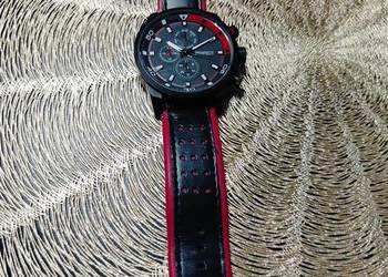 Zegarek męski Perfect A196 czarno czerwony  analogowy