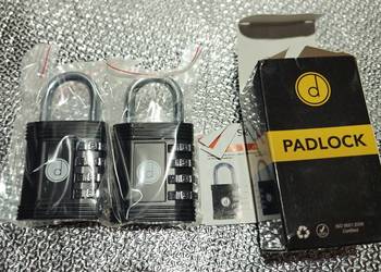 Kłódki 2 sztuki do szafki,furtki,bramy, komórki 4-cyfrowy zamek szyfrowy