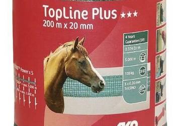 Taśma ogrodzeniowa Top Line Plus, 200 m, 40 mm zielona AKO 449109