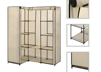 vidaXL Szafa narożna, kremowa, 130 x 87 x 169 cm(SKU:282451)