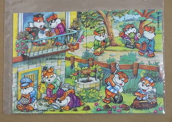 Stare puzzle Kinder Ferrero 1998 – Fancy Fuxies / Sprytne Liski (Komplet