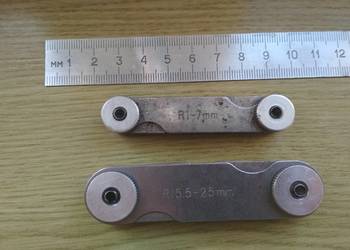 Promieniomierz 1-7mm i 15,5-25mm Limit do pomiaru promieni