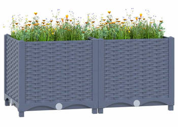 Donica do podniesionej rabaty 80x40x38 cm polipropylen WM-310402