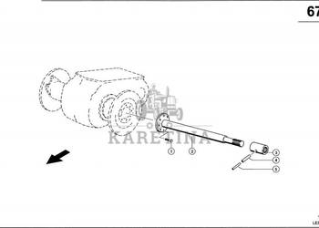 Claas Lexion 580 WAŁEK KOŁNIERZA 0007697060 (Napęd jezdny; wałek kołnierzo…