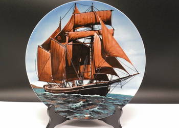 Porcelanowy Talerz Kolekcjonerski Villeroy & Boch – Żaglowiec „Lindø” USA