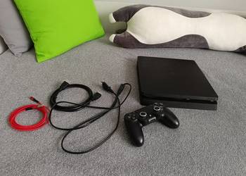 Sony PlayStation 4 Slim, PS4 Slim, CUH-2016A, 500GB, pad, okablowanie