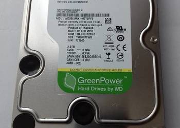 Dysk 2TB WD20EURX SATA III do monitoringu