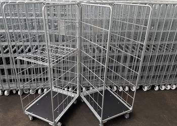 Wózek NOWY Transportowy Magazynowy Gniazdowy Kurierski Rollkontener Kosz