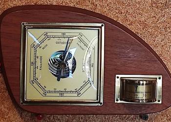 Barometr z termometrem bębnowym vintage